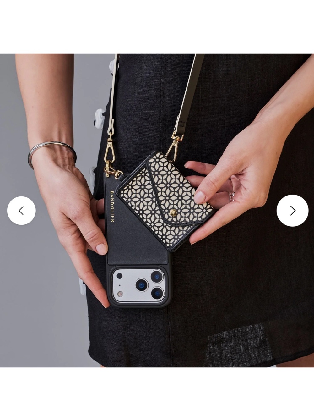 Bandolier Mira Magnet Crossbody Phone Case, removable wallet - iPhone 17 Pro Max